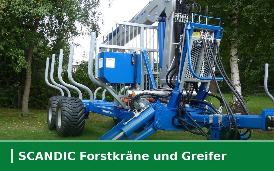 SCANDIC Rückewagen mit Forstkran und Greifer bei Forsttechnik Könemann in 29643 Neuenkirchen