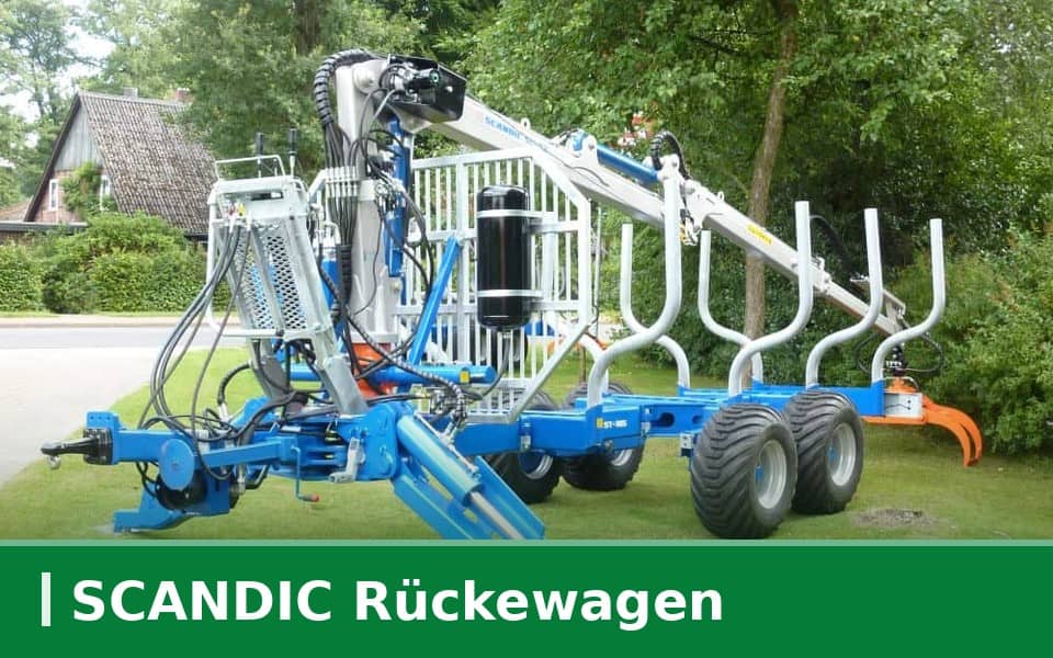 SCANDIC Rückewagen mit Forstkran und Greifer bei Forsttechnik Könemann in 29643 Neuenkirchen